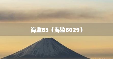 海监83（海监8029）