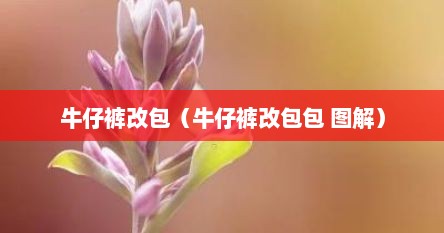 牛仔裤改包（牛仔裤改包包 图解）