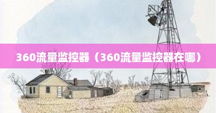 360流量监控器（360流量监控器在哪）