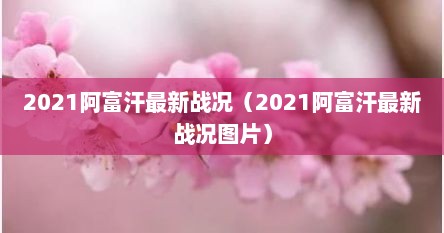 2021阿富汗最新战况（2021阿富汗最新战况图片）