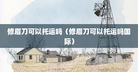 修眉刀可以托运吗（修眉刀可以托运吗国际）