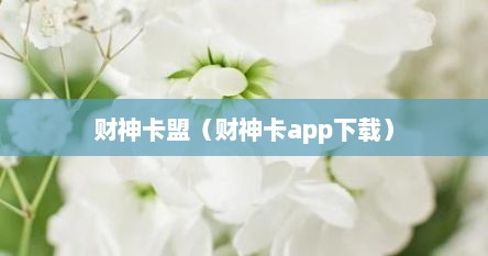 财神卡盟（财神卡app下载）