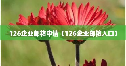 126企业邮箱申请（126企业邮箱入口）