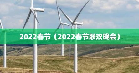 2022春节（2022春节联欢晚会）