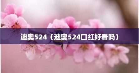 迪奥524（迪奥524口红好看吗）