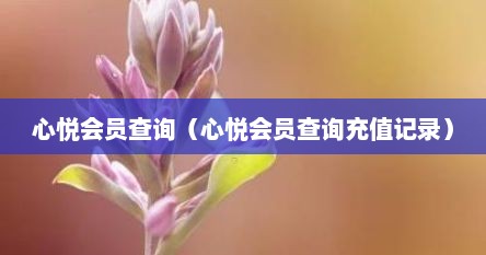 心悦会员查询（心悦会员查询充值记录）