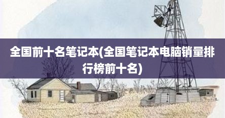 全国前十名笔记本(全国笔记本电脑销量排行榜前十名)