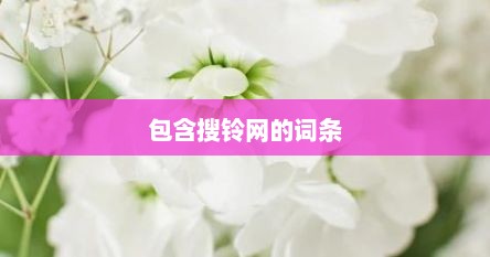 包含搜铃网的词条