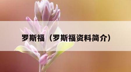 罗斯福（罗斯福资料简介）