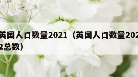 英国人口数量2021（英国人口数量2022总数）