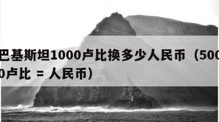 巴基斯坦1000卢比换多少人民币（5000卢比 = 人民币）